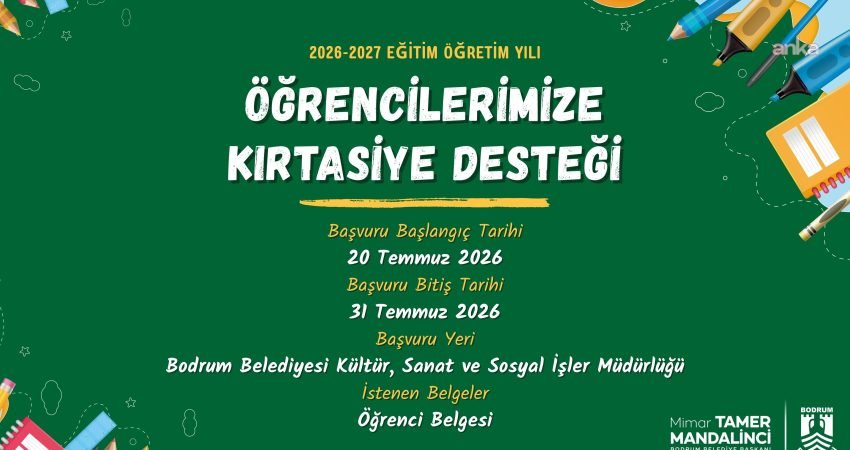 Bodrum Belediyesi, sosyal belediyecilik anlayışı doğrultusunda 2026-2027 eğitim öğretim yılı