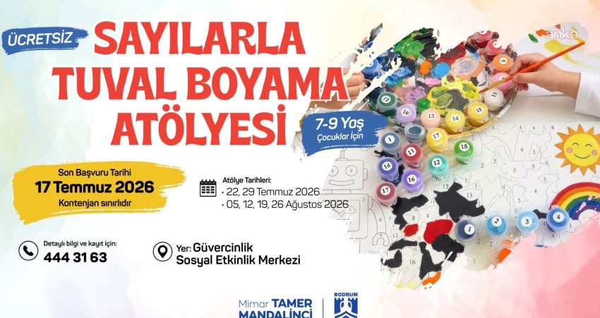 Bodrum Belediyesi tarafından 7-9 yaş arası çocuklara yönelik ücretsiz Sayılarla