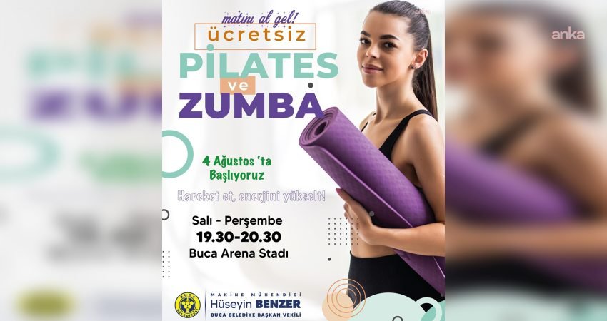 Buca Belediyesi, sağlıklı yaşamı teşvik etmek amacıyla düzenlediği ücretsiz pilates