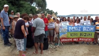 Balıkesir’in Burhaniye ilçesine bağlı Pelitköy Mahallesi sahilindeki bir alanın özel
