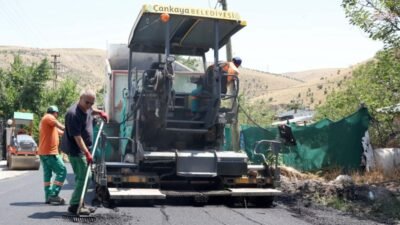 Çankaya Belediyesi, yaz dönemi asfalt çalışmalarını kırsal mahallelerde de aralıksız