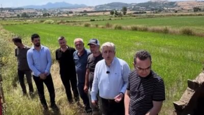 CHP Samsun Milletvekili Murat Çan, Bafra Ovası'nda üreticilerle bir araya