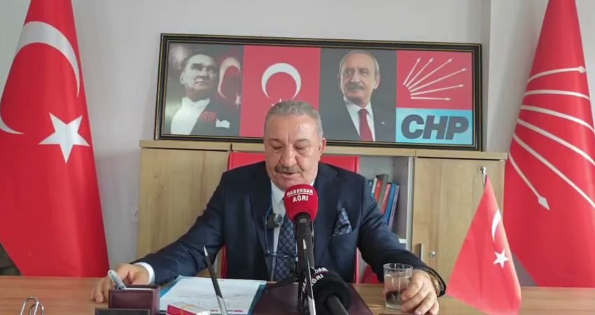 CHP Ağrı İl Başkanlığı görevine getirilen İbrahim Varol, düzenlediği basın