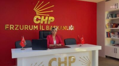 Görevden alınan Cumhuriyet Halk Partisi Erzurum İl Kadın Kolları Başkanı