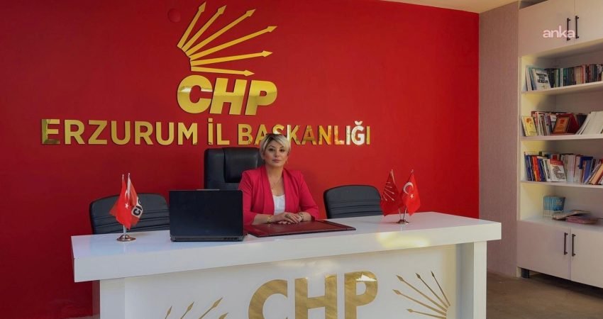 Görevden alınan Cumhuriyet Halk Partisi Erzurum İl Kadın Kolları Başkanı