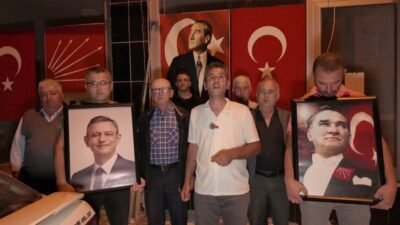 CHP Hisarcık İlçe Başkanı Recep Önlü ve ilçe teşkilatı yöneticileri