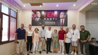 Muğla'nın Köyceğiz ilçesinde CHP İlçe Başkanı Tanju Satılmış, yönetim kurulu,