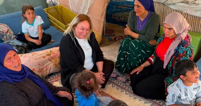 CHP Kadın Kolları Genel Başkanı Ayten Gülsever, Sincan Germeç’te mevsimlik tarım