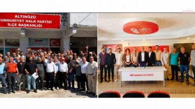 CHP Samandağ İlçe Başkanı Maruf Dağ ve yönetimi ile CHP