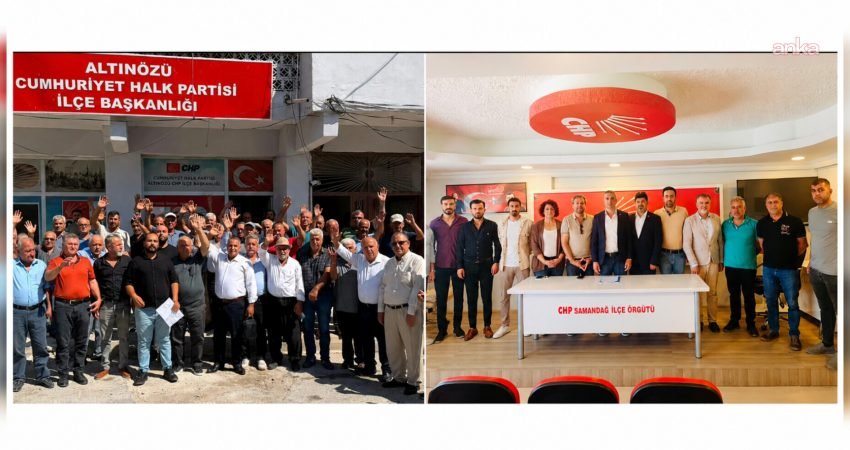 CHP Samandağ İlçe Başkanı Maruf Dağ ve yönetimi ile CHP