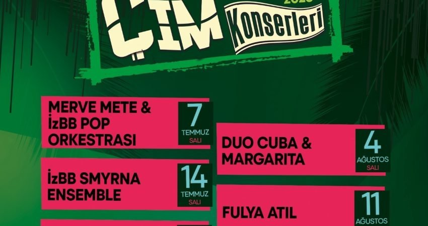 İzmir Büyükşehir Belediyesi Çim Konserleri,başlıyor. İzmirlilerin ilgiyle takip ettiği konser