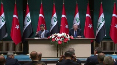 Cumhurbaşkanı Recep Tayyip Erdoğan, Irak Başbakanı Ali Zeydi ile yaptığı