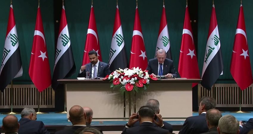 Cumhurbaşkanı Recep Tayyip Erdoğan, Irak Başbakanı Ali Zeydi ile yaptığı