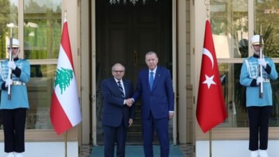 Cumhurbaşkanı Recep Tayyip Erdoğan, Lübnan Başbakanı Nevvaf Selam ile çalışma