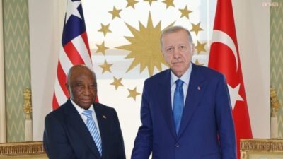 Cumhurbaşkanı Recep Tayyip Erdoğan, Liberya Cumhurbaşkanı Joseph Nyumah Boakai ile