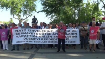 DİSK'e bağlı Devrimci Emekliler Sendikası Sinop Şube Başkanı Kadir Demir,