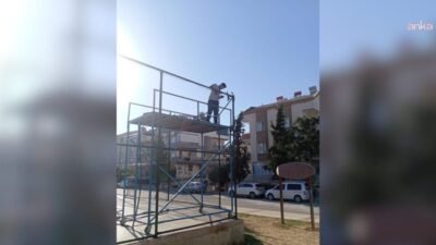Didim Belediyesi, ilçe genelindeki parklarda yürüttüğü bakım ve onarım çalışmaları