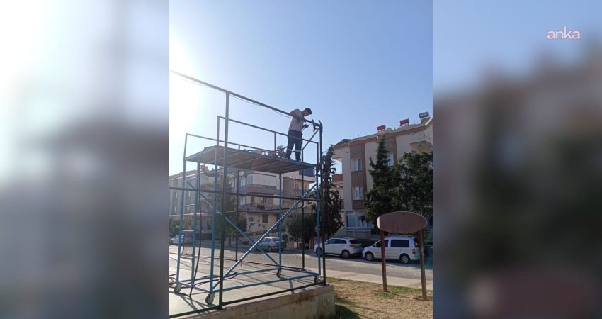 Didim Belediyesi, ilçe genelindeki parklarda yürüttüğü bakım ve onarım çalışmaları