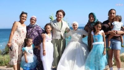 Didim Belediyesi, uzun yıllardır gelinlik giymeyi hayal eden Yeliz için