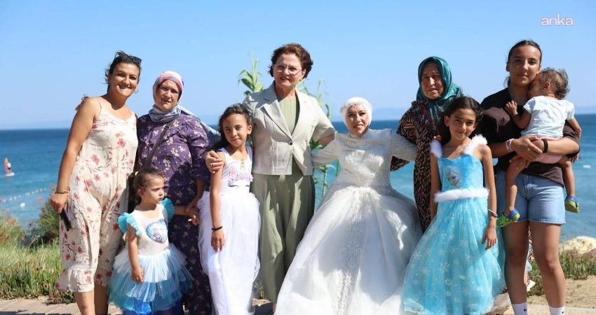Didim Belediyesi, uzun yıllardır gelinlik giymeyi hayal eden Yeliz için