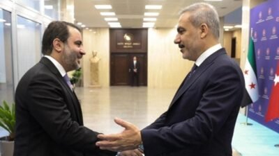 Dışişleri Bakanı Hakan Fidan, Suriye Dışişleri Bakanı Esad Hasan Şeyban ile