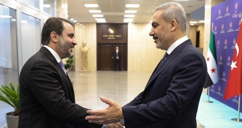 Dışişleri Bakanı Hakan Fidan, Suriye Dışişleri Bakanı Esad Hasan Şeyban ile