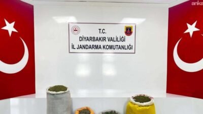Diyarbakır’da jandarma ekiplerince uyuşturucuyla mücadeleye yönelik düzenlenen operasyonda 144 kilogram
