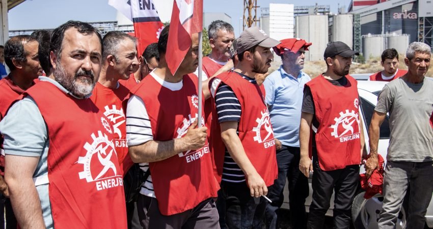 Doruk Madencilik’e bağlı Yunus Emre Termik Santrali'nde çalışan DİSK/Enerji-Sen üyesi