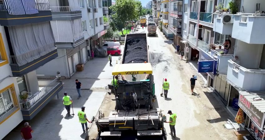 Efeler Belediyesi, Güzelhisar Mahallesi'nin yoğun kullanılan güzergâhlarından Albayrak Caddesi'nde sıcak
