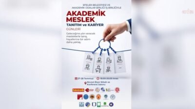 Efeler Belediyesi'nin düzenlediği Akademik Meslek Tanıtım ve Kariyer Günleri'nde üniversite