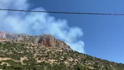 Isparta'nın Eğirdir ilçesine bağlı Beydere mevkiinde sabah saatlerinde çıkan orman
