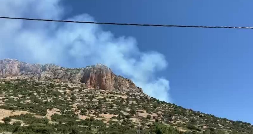 Isparta'nın Eğirdir ilçesine bağlı Beydere mevkiinde sabah saatlerinde çıkan orman