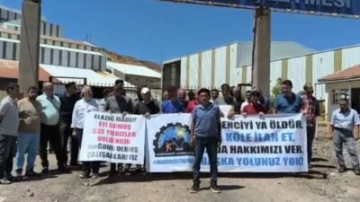 Elazığ’ın Maden ilçesinde SSS Yıldızlar Holding’e bağlı ETİ Gümüş işletmesinde