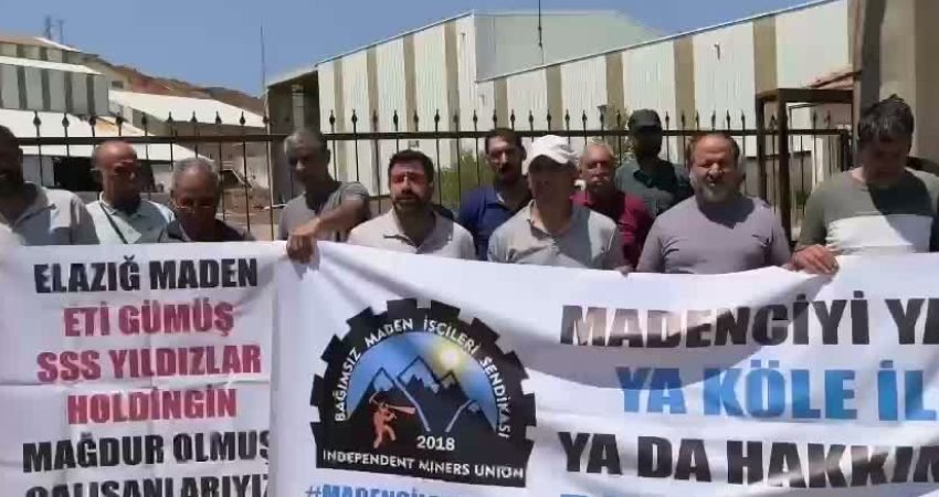 Elazığ'ın Maden ilçesinde faaliyet gösteren Eti Gümüş İşletmesi'nde çalışan 176