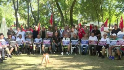 Er Şehit ve Gaziler Platformu, Ankara'da sürdürdükleri eylemin 18'inci gününde