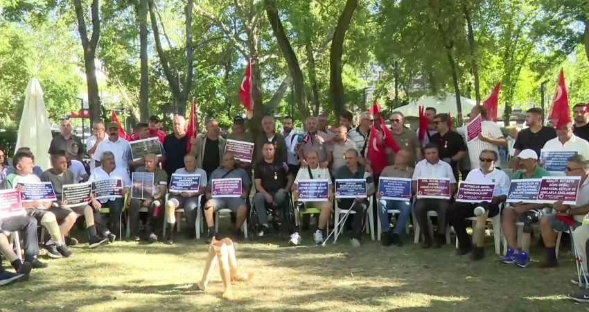 Er Şehit ve Gaziler Platformu, Ankara'da sürdürdükleri eylemin 18'inci gününde