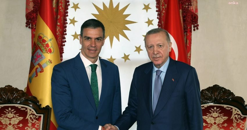 Cumhurbaşkanı Recep Tayyip Erdoğan, İspanya Hükümet Başkanı Pedro Sánchez ile