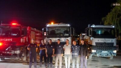 Eskişehir Büyükşehir Belediyesi, Aydın'ın Çine ilçesinde devam eden orman yangınına