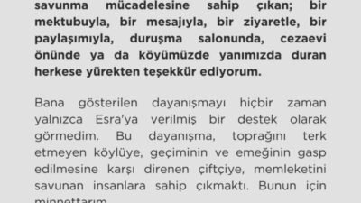 Çevre ve yaşam savunucusu Esra Işık, hakkında verilen 2 yıl