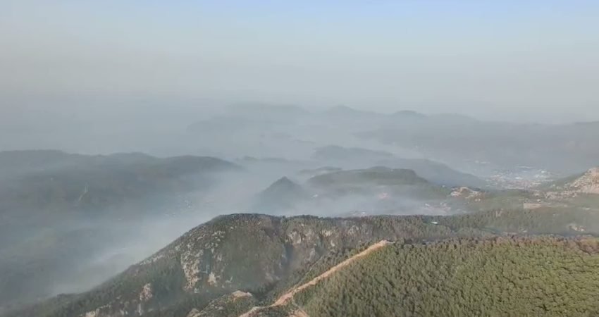 Muğla'nın Fethiye ilçesi Göcek Mahallesi Gökçeovacık-İnlice mevkisinde dün öğle saatlerinde