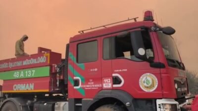 Fethiye’nin Göcek Mahallesi Eski Gökçeovacık Mevkii'nde ormanlık alanda çıkan yangın