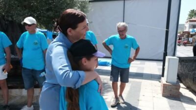 Foça Belediyesi ile İzmir Büyükşehir Belediyesi'nin ortaklaşa gerçekleştirdiği deniz ve