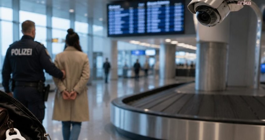 Almanya'nın Frankfurt Havalimanı'nda bir yolcunun bagajından çalınan eşyalar, bagaj takip