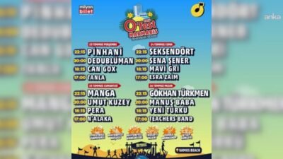 O'Fest Marmaris, dört gün boyunca Türkiye'nin sevilen sanatçılarını ve binlerce