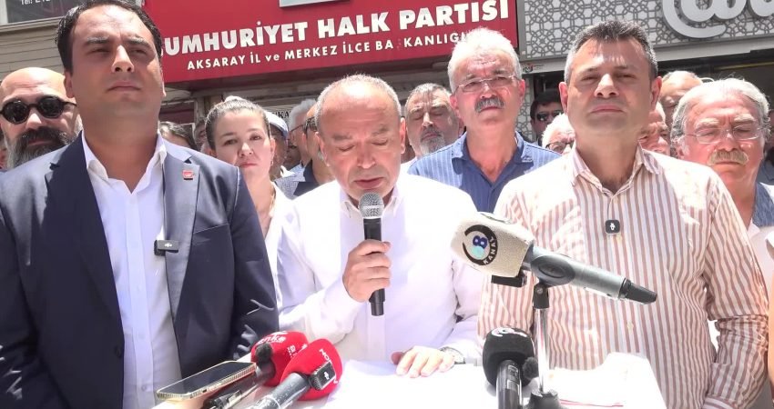 CHP MYK kararıyla Aksaray İl Başkanlığı görevinden alınan Bilal Özdemir, 