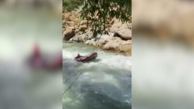 Şırnak'ın Beytüşşebap ilçesinde balık tutmak için gittiği Habur Çayı'nda akıntıya