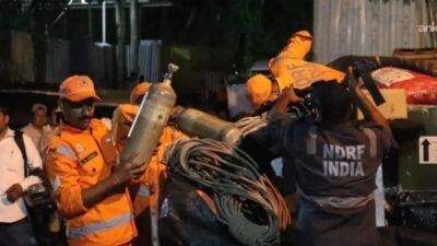 Hindistan'ın Sikkim eyaletinde bir hidroelektrik santrali projesi kapsamında inşa edilen