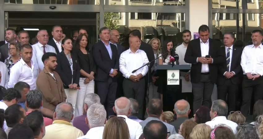 Çankaya Belediye Başkanı Hüseyin Can Güner'in tutuklanmasına karşı Çankaya Belediyesi