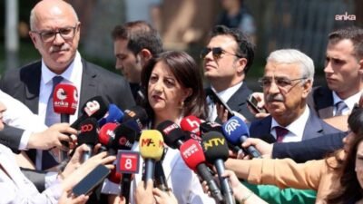 İmralı Heyeti üyeleri Pervin Buldan ile Mithat Sancar, AK Parti