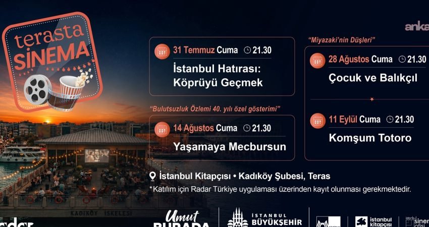 İstanbul Kitapçısı Kadıköy şubesi, 31 Temmuz’dan itibaren yaz akşamlarında açık